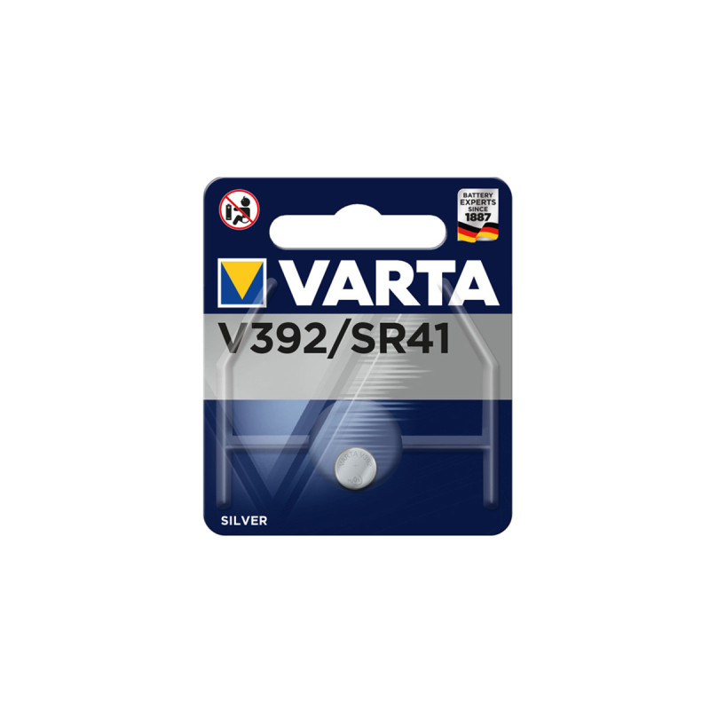 Pile BOUTON SR41 1.5V ARGENT VARTA