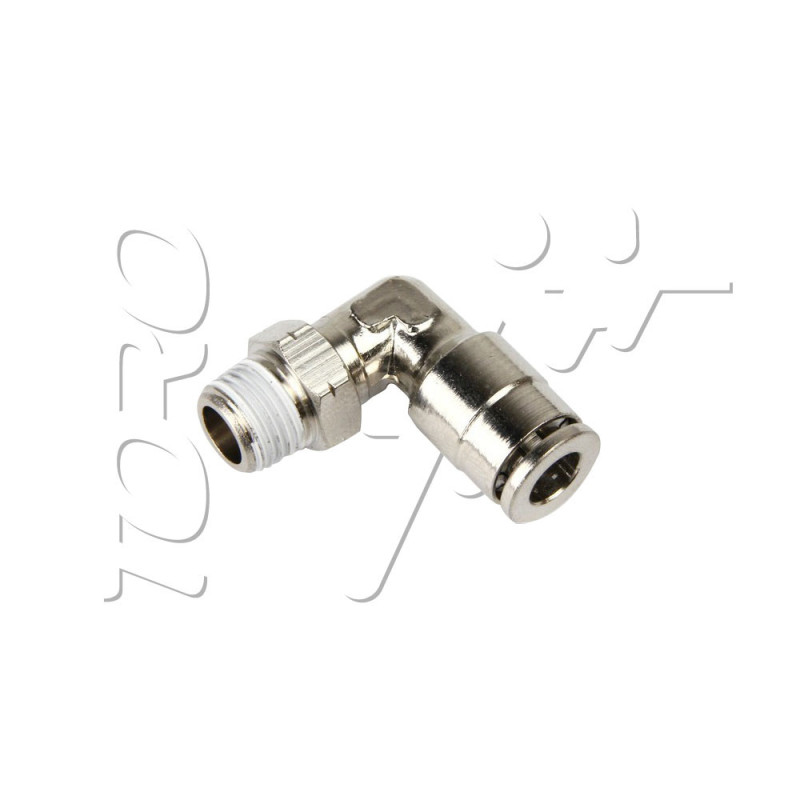 Macro RACCORD COUDE 1/8 MALE VERS FLEXIBLE DIAMETRE 6 MM