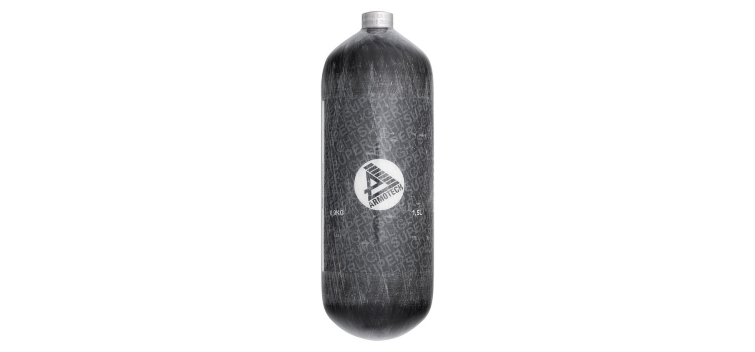 Bouteille CARBONE 1.5L SUPRALITE 4500 PSI PI ARMOTECH Bouteille CARBONE 1.5L SUPRALITE 4500 PSI PI ARMOTECH