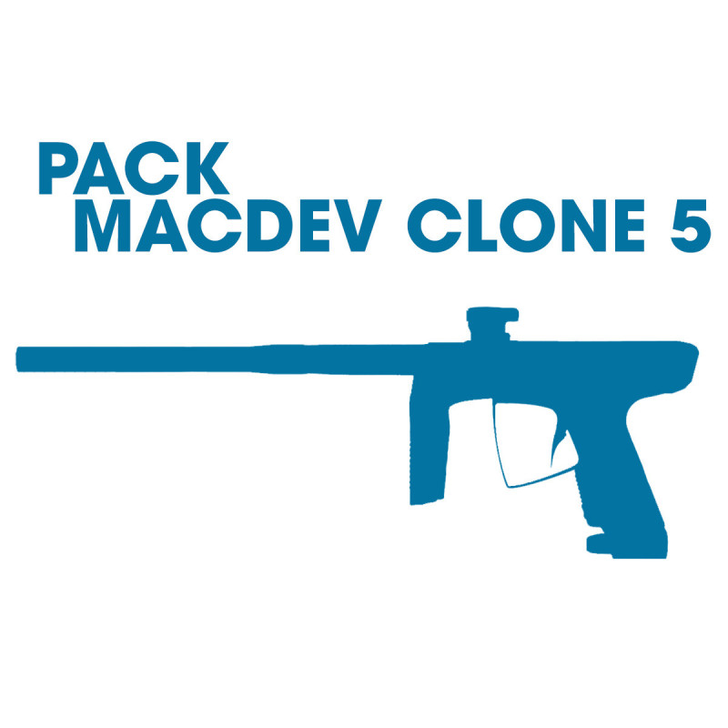 Pack lanceur MACDEV CLONE 5 + MASQUE + BOUTEILLE + LOADER