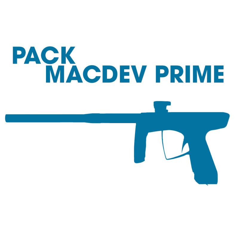 Pack lanceur MACDEV PRIME + MASQUE + BOUTEILLE + LOADER