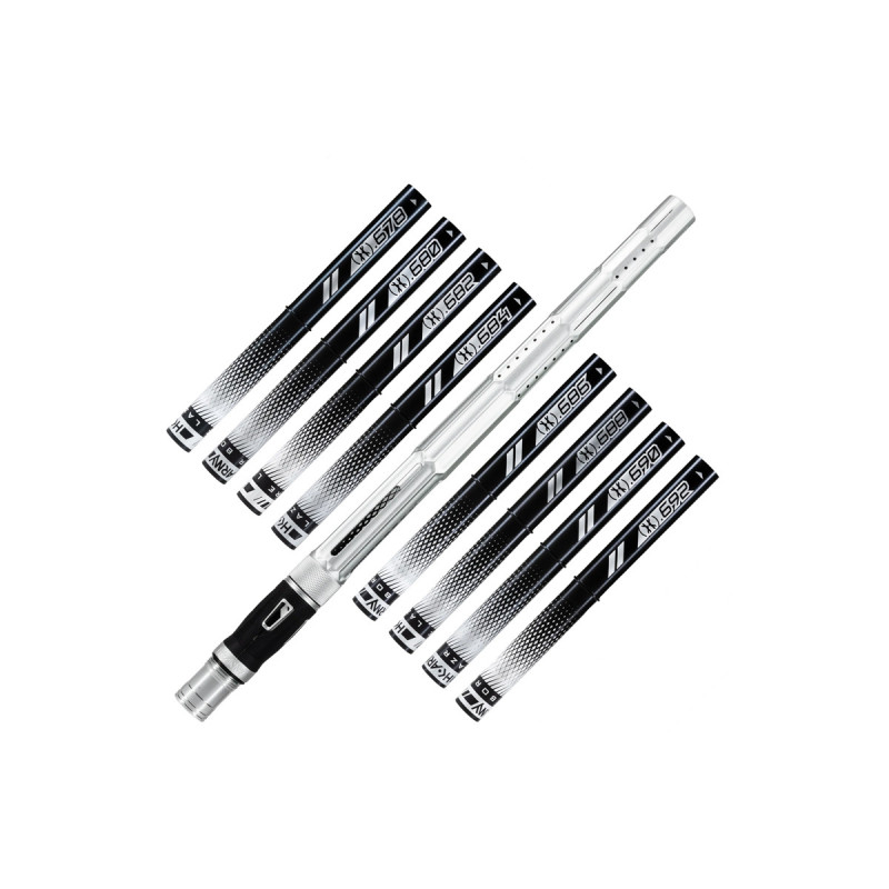 Kit canon LAZR ELITE FRACTAL 15" COCKER DUST SILVER/BLACK + 8 INSERTS BLACK + MALLETTE HK ARMY