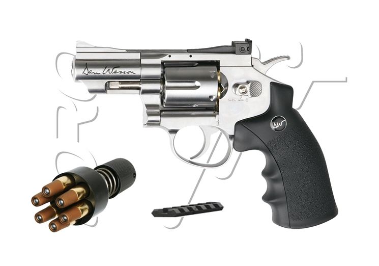 Revolver 4.5mm (Billes) DAN WESSON 2.5" CO2 SILVER ASG