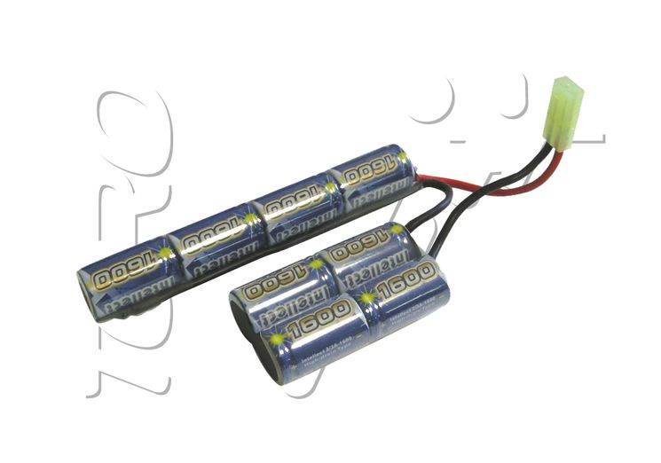 Batterie NIMH 9.6V 1600 mAh 120x60x18mm 1 STICK et 1 PACK SMALL SWISS ARMS