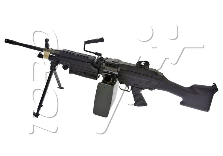 Fusil M249 MK2 2500 BBs FULL METAL AEG BLACK A&K