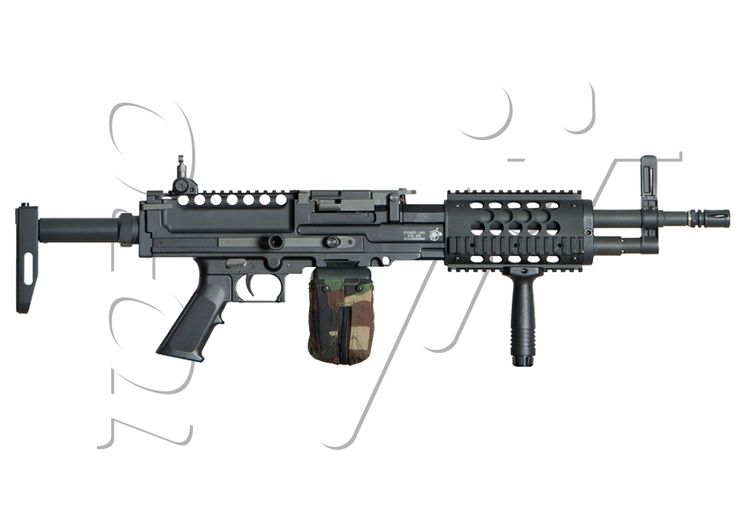 Fusil LMG KNIGHTS ARMAMENT 1100 BBs BLACK AEG ARES