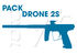 Pack lanceur DRONE 2S + MASQUE + BOUTEILLE + LOADER