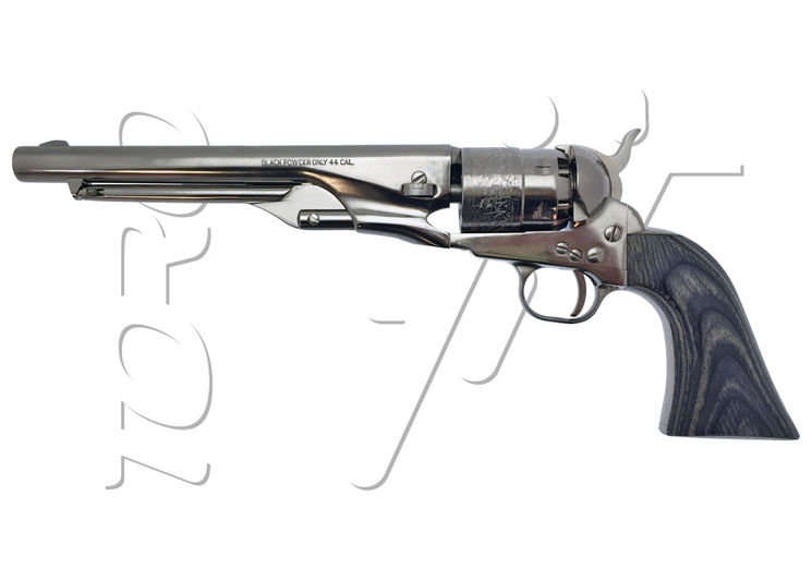 Revolver COLT 1860 ARMY ACIER NICKELE GRAVE EDITION LIMITEE Calibre 44 PIETTA (casn44LBG)