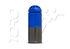 Grenade ogive DIAM 40mm AIRSOFT 120 BILLES BLUE GREY CASTELLAN