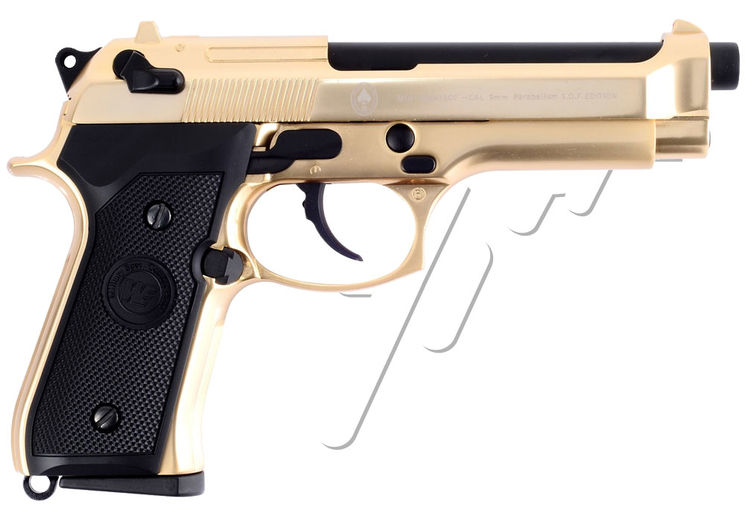 Pistolet BERETTA M92FS GAZ BLOWBACK WE GOLD