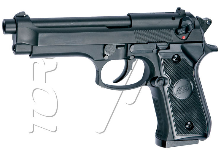 Pistolet BERETTA M92F BLACK GAZ ASG