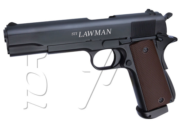 Pistolet 1911 STI LAWMAN FULL METAL BLOWBACK CO2 ASG BLACK