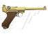 Pistolet LUGER P08 M 6" FULL METAL GBB GAZ GOLD WE
