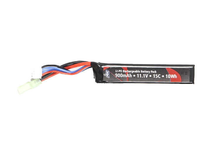 Batterie LIPO 11.1V 900 mAh 15C 90x18x17mm 1 PACK ASG