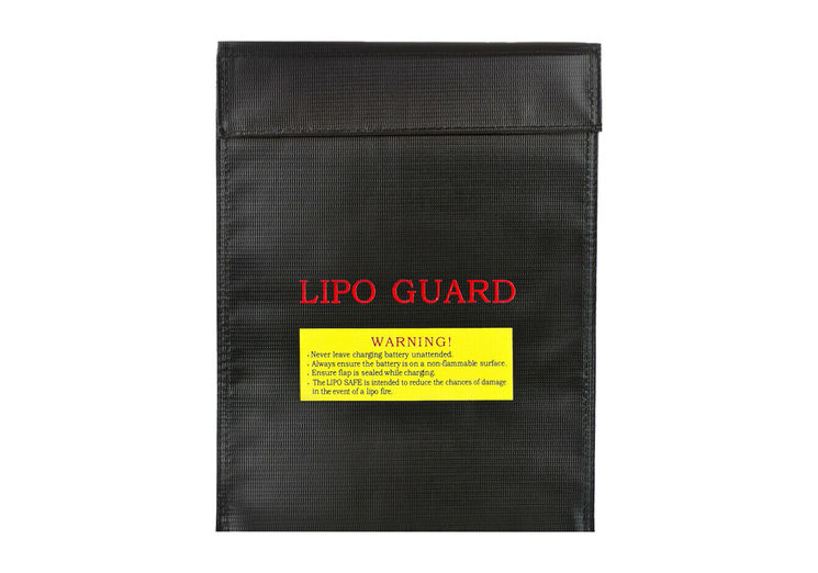 Pochette IGNIFUGE PROTECTION BATTERIE LIPO 30X23 cm LIPO GUARD BLACK