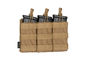 Porte 3 CHARGEURS TYPE M4/M16 SYSTEME MOLLE TAN