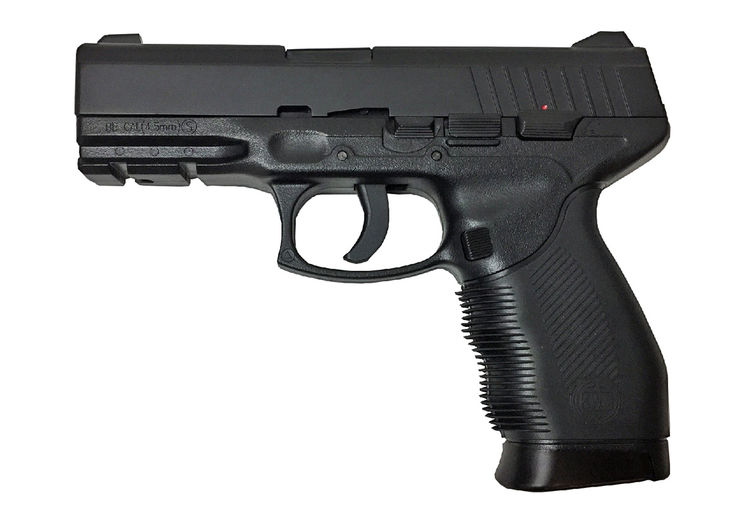 Pistolet 4.5mm (Billes) TAURUS PT24/7 CULASSE METAL FIXE CO2 BLACK SWISS ARMS