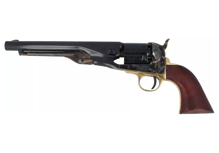 Revolver COLT 1861 NAVY ACIER JASPE PONTET LAITON Calibre 36 PIETTA (nas36)