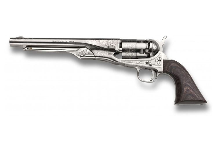 Revolver COLT 1860 ARMY ACIER NICKELE US MARSHALL GRAVE EDITION LIMITEE Calibre 44 PIETTA (cabn44LBG)