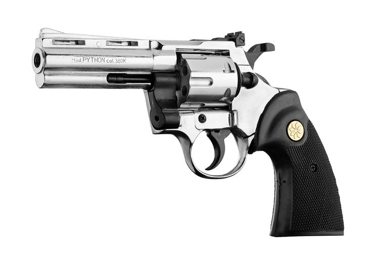 Revolver alarme 380/9mm RK COLT PYTHON 4" SILVER 6 COUPS KIMAR