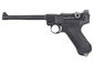 Pistolet LUGER P08 M 6" FULL METAL GBB GAZ BLACK WE