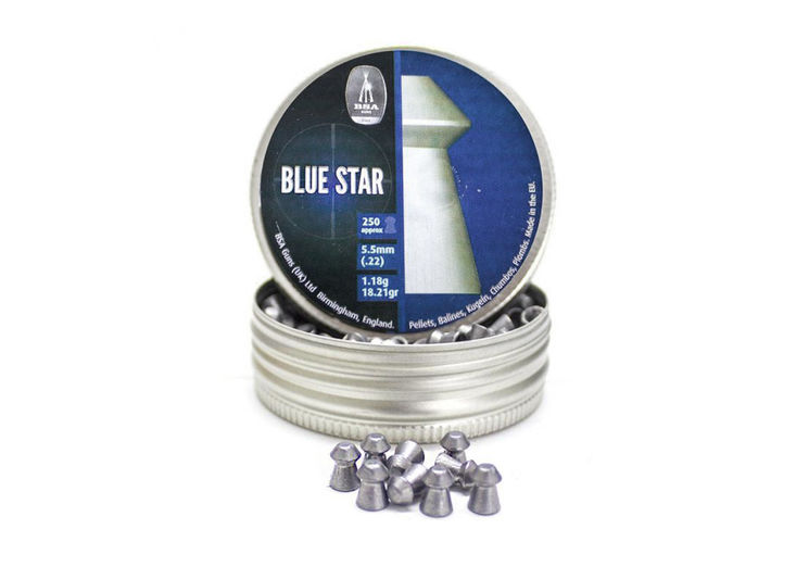 Plombs 5.5mm BSA BLUE STAR POINTUS 18.34GR X250