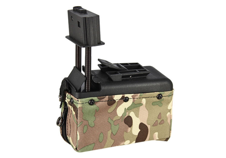 Chargeur FN HERSTAL M249 MINI AMMO BOX 1500 billes MULTICAM A&K