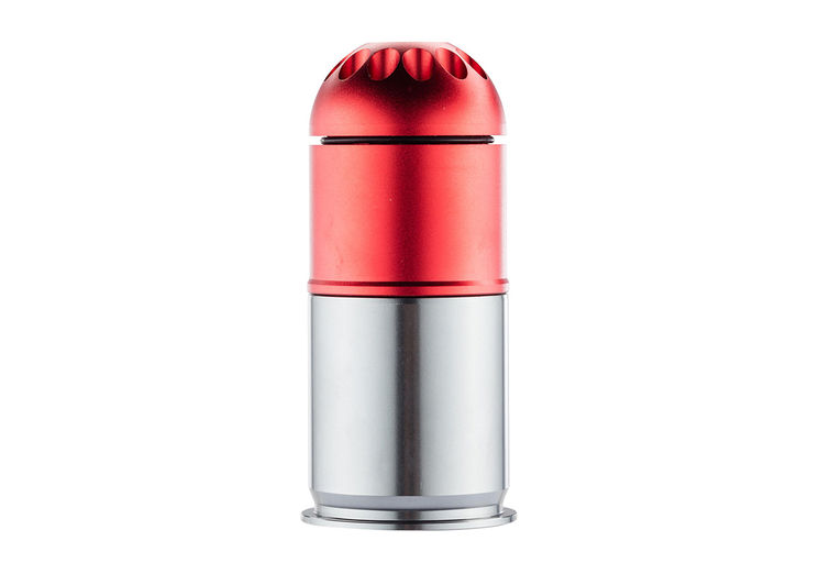 Grenade ogive DIAM 40mm AIRSOFT 96 BILLES RED GREY PPS