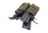Porte 2x2 CHARGEURS UNIVERSEL M4/M16/AK47 OPEN TOP SYSTEME MOLLE MILTEC BLACK