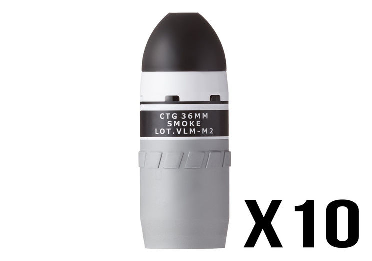 Grenade Ogive FUMIGENE VELUM MK2 WHITE TAG INNOVATION X10