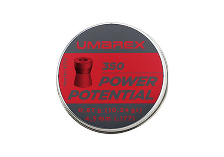 Plombs 4.5mm UMAREX POWER POTENTIAL TETE CREUSE 0.67g X350