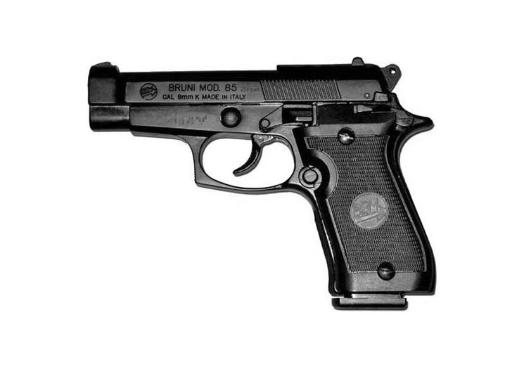 Pistolet Alarme 9mm PAK BERETTA 85 M84 6 COUPS BLACK BRUNI