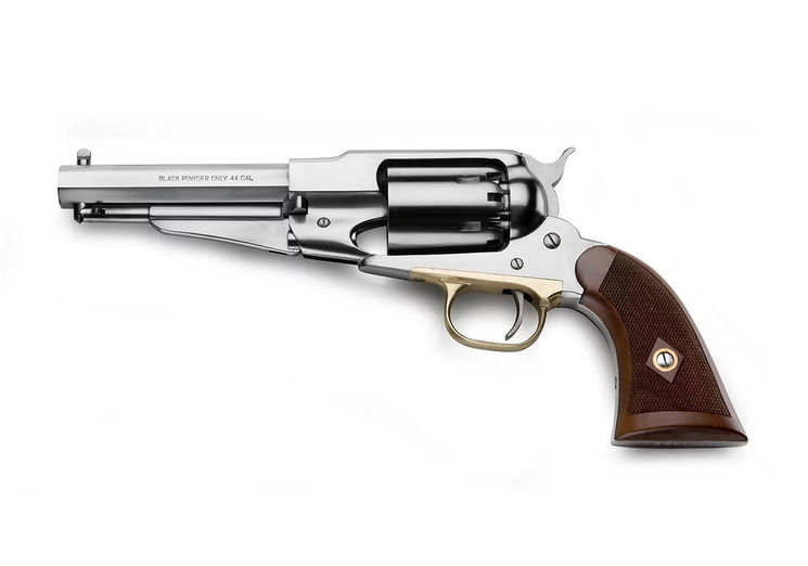 Revolver REMINGTON 1858 NEW ARMY SHERIFF INOX NOYER QUADRILLE Calibre 44 PIETTA (rgssh44lc)