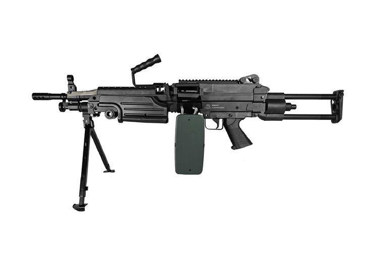 Fusil M249 PARA 2400 BBs BLACK FN HERSTAL A&K CYBERGUN