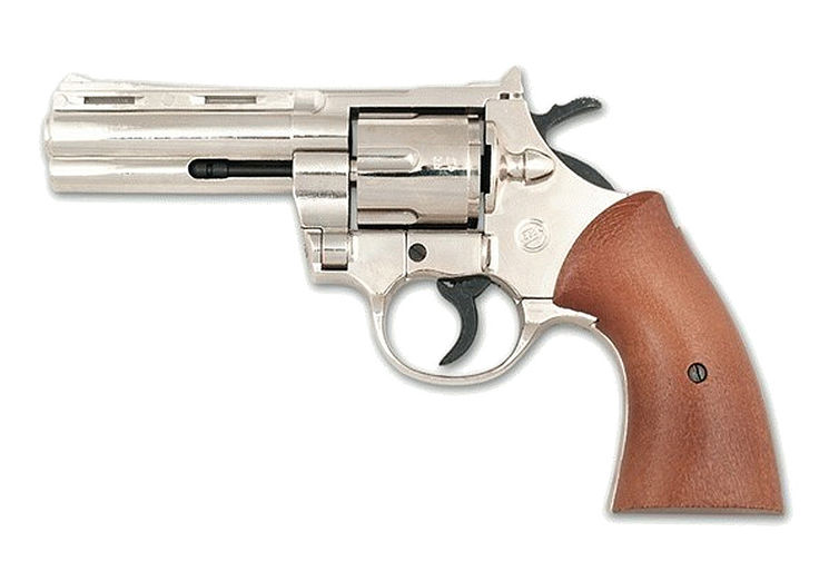 Revolver Alarme 380/9mm RK COLT MAGNUM 380 5 COUPS NICKEL BRUNI