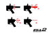 Fusil HK416 SA-H21 EDGE 2.0 LONG FULL METAL PICATINNY GATE ASTER BLACK SPECNA ARMS