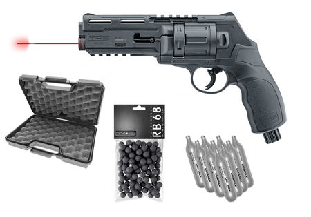 Revolver de défense Umarex T4E HDR 50 + viseur point rouge + lampe laser