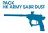 Pack LANCEUR SABR DUST HK ARMY + MASQUE + BOUTEILLE + LOADER