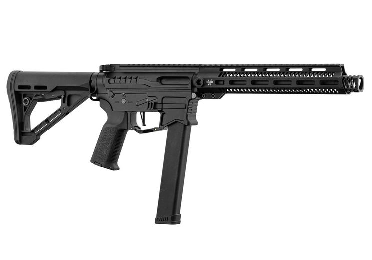 Pistolet mitrailleur PW9 MOD 1 GARDE MAIN LONG 120 Bbs AEG BLACK ZION ARMS 