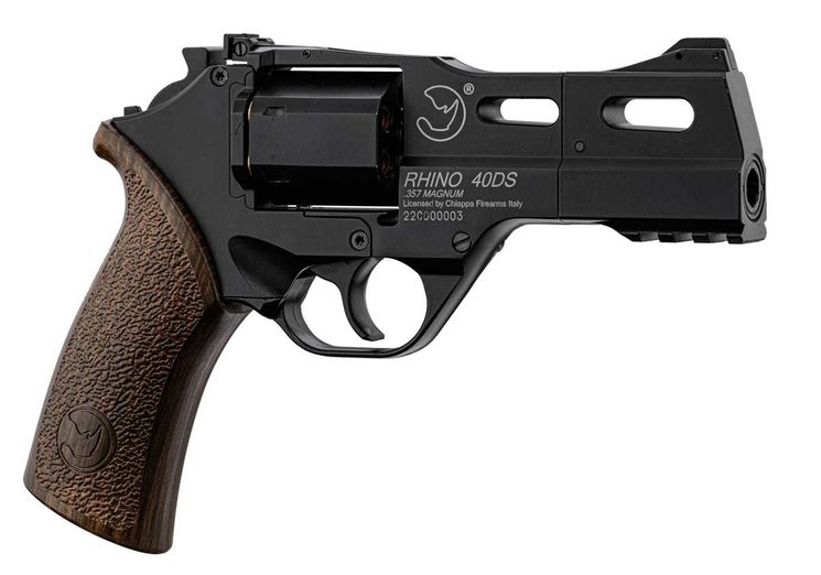Revolver 4.5mm (Billes) RHINO 40DS BLACK MAT CO2 CHIAPPA 