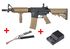 Pack fusil SA-C04 CORE M4 RIS COURT METAL FIBRE DE NYLON BLACK TAN SPECNA ARMS + BATTERIE LIPO + CHARGEUR BATTERIE LIPO 