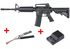 Pack fusil SA-C01 CORE M4 LONG METAL FIBRE DE NYLON BLACK SPECNA ARMS + BATTERIE LIPO + CHARGEUR BATTERIE LIPO 