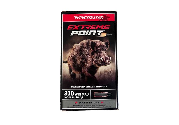 Cartouches EXTREME POINT CALIBRE 300 WIN MAG 180gr (11.7g) WINCHESTER X20 - Catégorie C