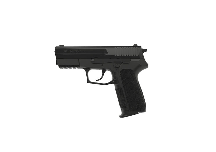 Pistolet Alarme 9mm PAK S2022 TYPE SIG SP2022 TOP FIRE (sortie des gaz sur le dessus) BLACK RETAY