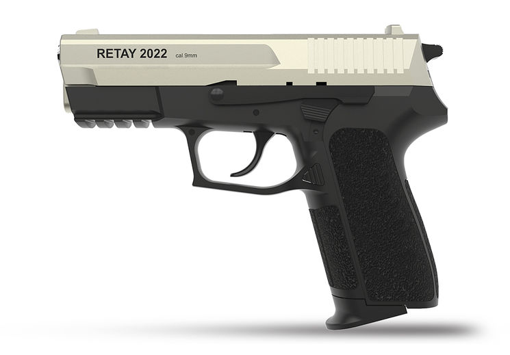 Pistolet Alarme 9mm PAK S2022 TYPE SIG SP2022 TOP FIRE (sortie des gaz sur le dessus) SATIN RETAY