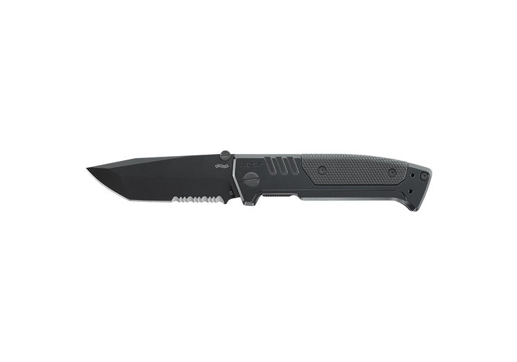 Couteau WALTHER PDP TANTO BEAD BLAST STEEL FRAME BLACK UMAREX