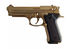 Pistolet Alarme 9mm PAK F92 SEMI AUTO GOLD 18 COUPS BLOW