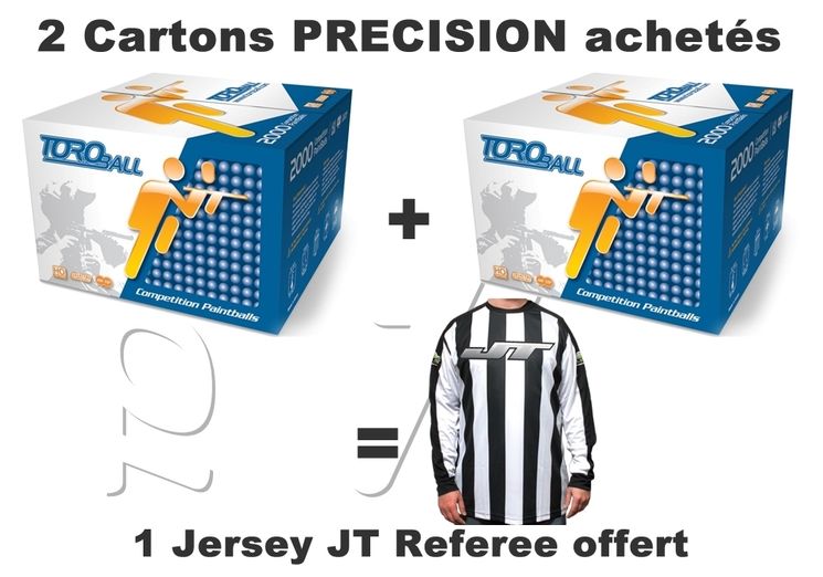 Offre 2 CARTONS TOROBALL PRECISION + JERSEY REFEREE