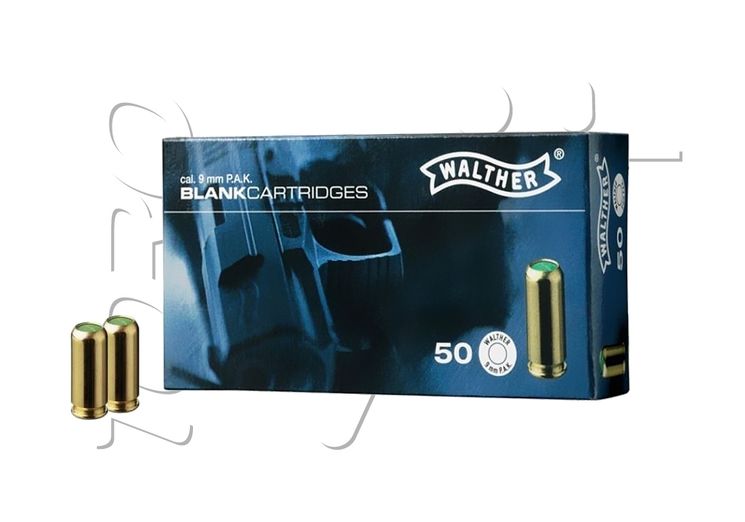 Cartouches 9mm PAK A BLANC WALTHER UMAREX X50