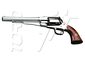 Revolver REMINGTON 1858 TEXAS LAITON NICKELE Calibre 36 PIETTA (rbn36)